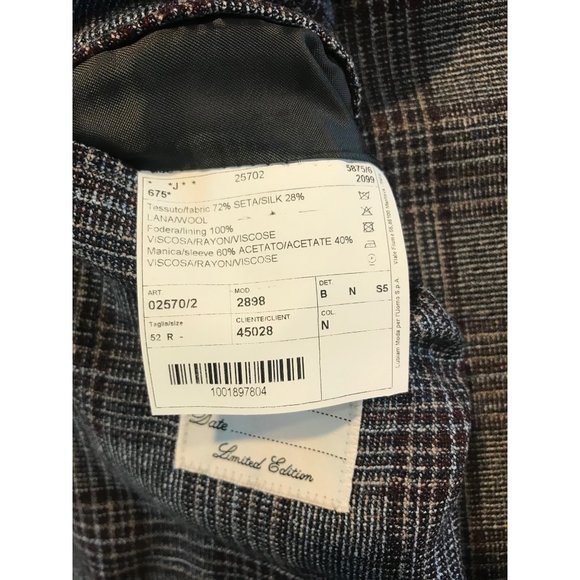 LBM 1911 Silk Plaid Blazer Jacket - Picture 11 of 12